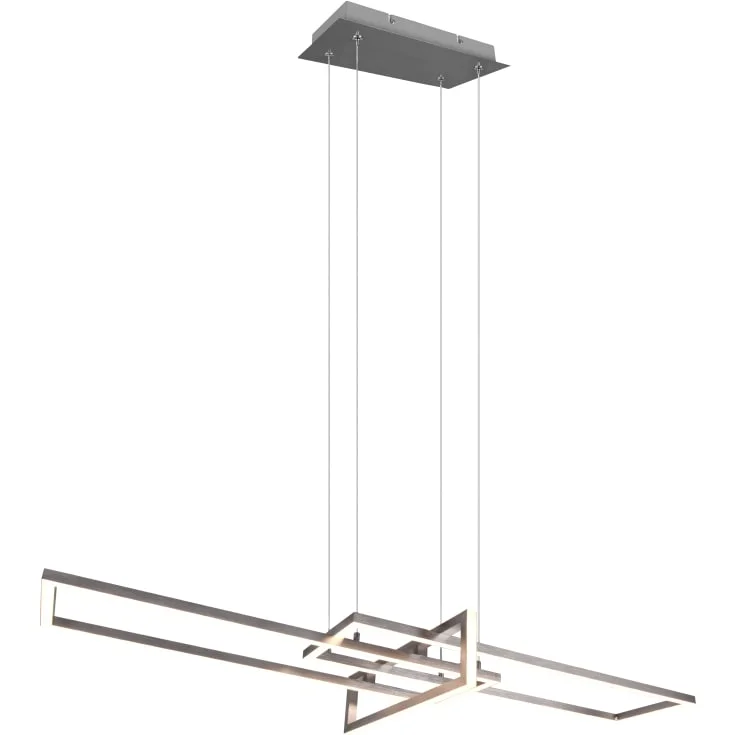 Trio Lighting Salinas langbordspendel, børstet stål | 320310307