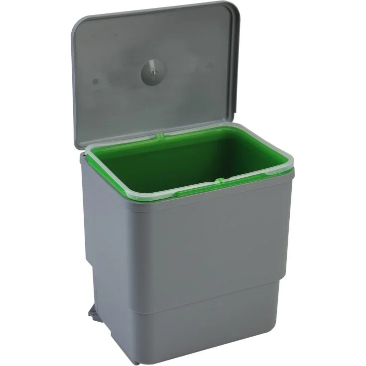 Intra Sesamo 1 kildesorteringssystem, 16 liter, grå/grønn | 200010115011421 Intra Sesamo 1 kildesorteringssystem, 16 liter, grå/grønn | 200010115011421
