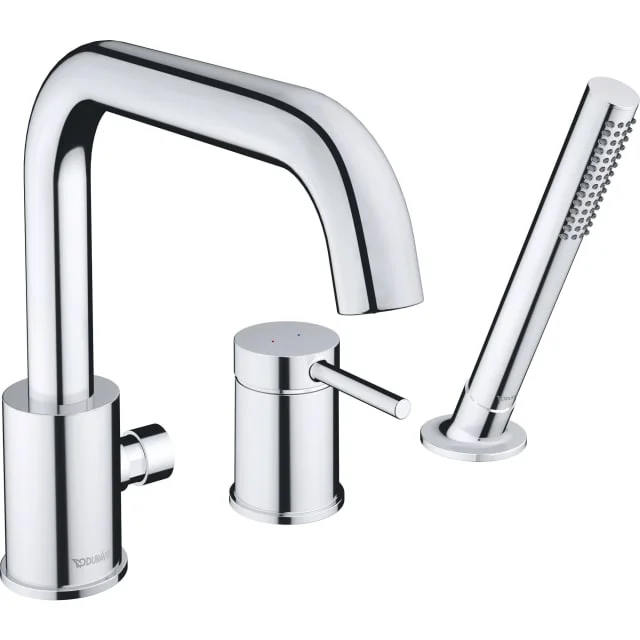 Duravit Circle badekarbatteri med dusjsett, krom | CE5260000010 Duravit Circle badekarbatteri med dusjsett, krom | CE5260000010