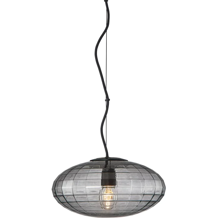 Halo Design Mesh pendellampe, røykfarget, Ø28 cm | 743759