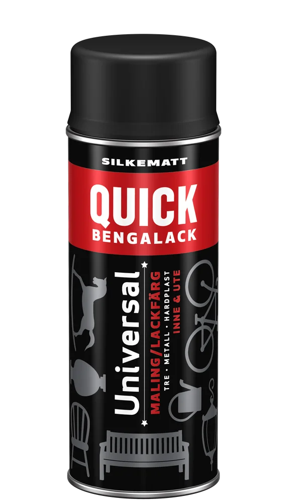 Bengalack spray sort silkematt 400ml v:7498686 Bengalack spray sort silkematt 400ml v:7498686