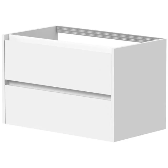 Korsbakken Eris servantskap, med 2 skuffer, soft-close, 81x45,5 cm, hvit matt | 340102080