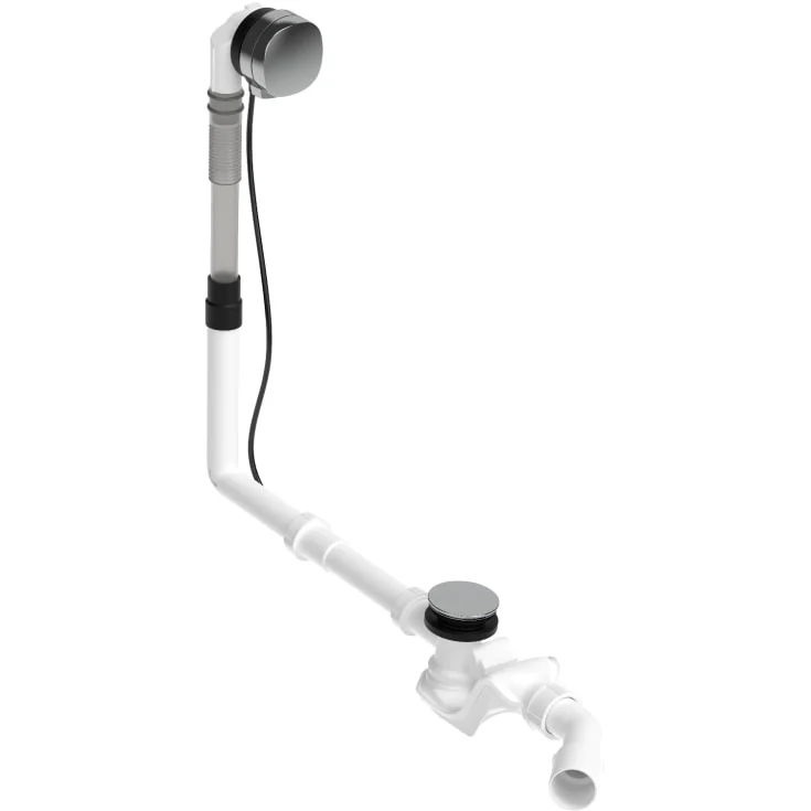 Duravit Happy D.2 av- og overløpssett, 53 cm, krom | 792217000001000