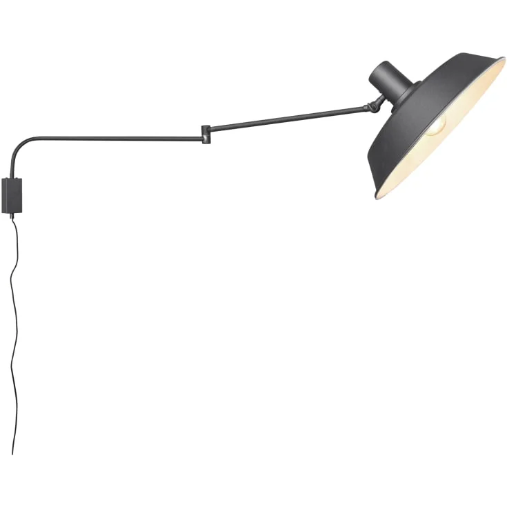 Trio Lighting Bolder vegglampe, sort | 200300132
