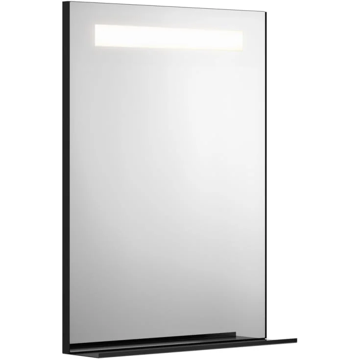 Gustavsberg speil med lys, 60×80,2 cm, sort | GB7199ML60BL Gustavsberg speil med lys, 60×80,2 cm, sort | GB7199ML60BL