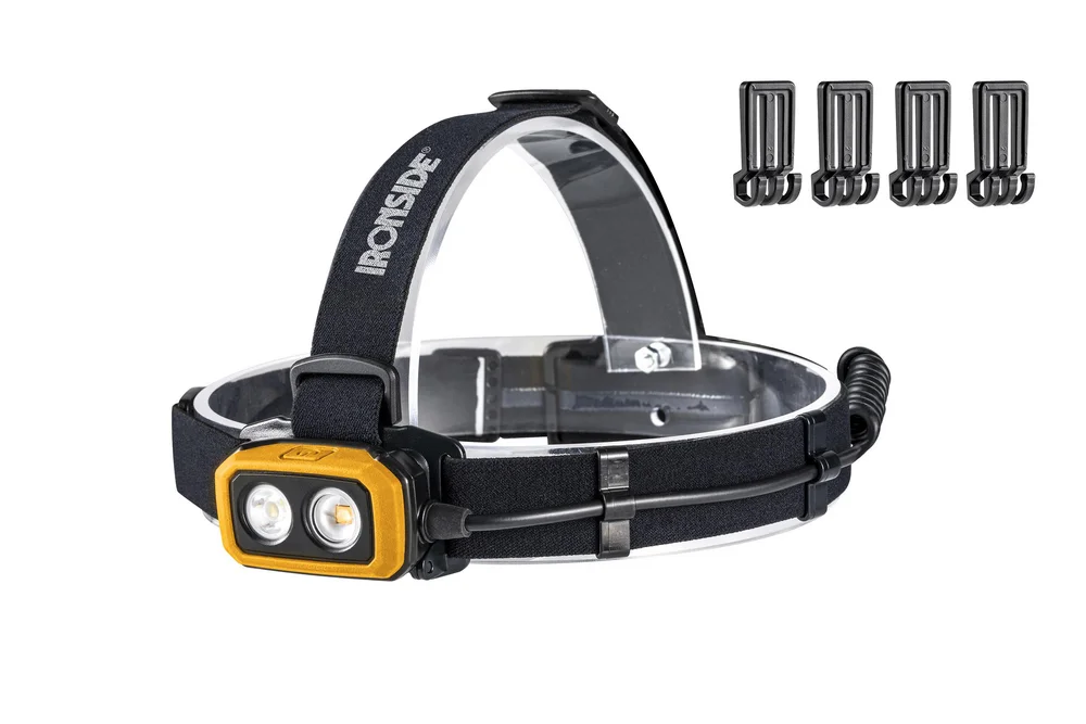 Hodelykt Twin Beam 600lm oppladbar v:7226025
