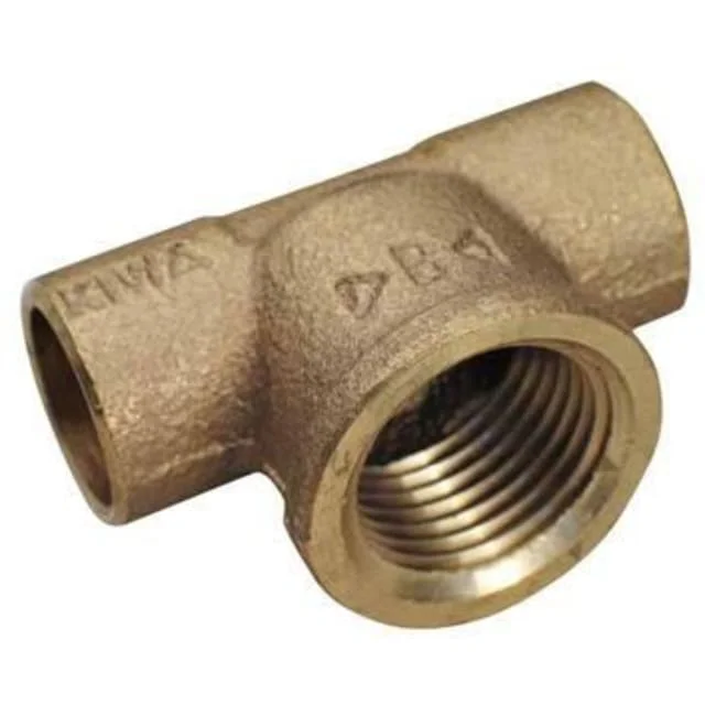 10 stk Messing lodde t-rør, 18 x 3/4" x 18 mm | 4130G018006018 10 stk Messing lodde t-rør, 18 x 3/4" x 18 mm | 4130G018006018