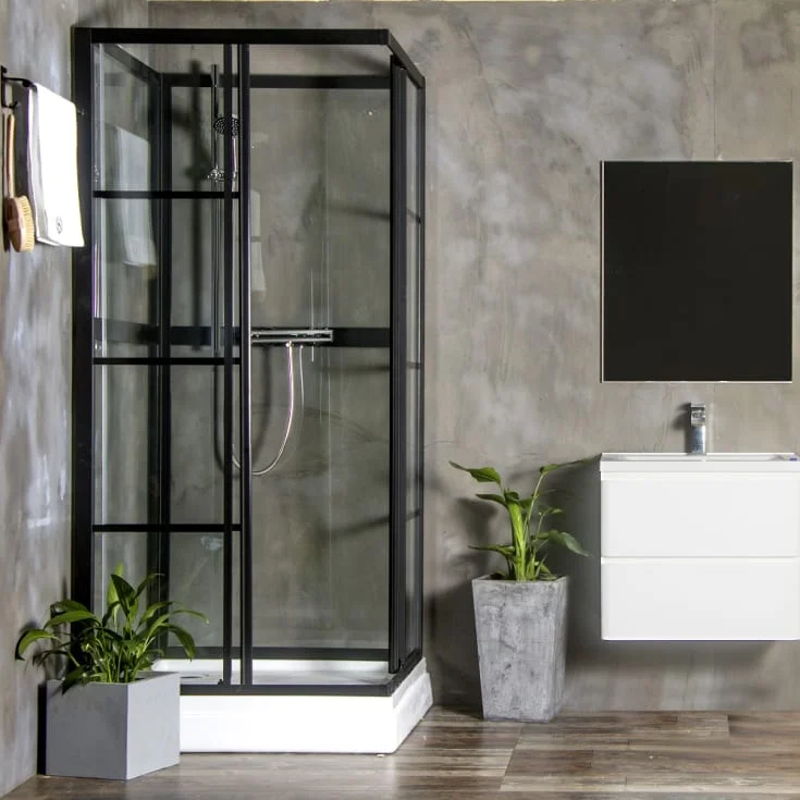 Bathlife Betrakta Dusjkabinett, 90×90 cm, Sort Matt / Klart Glass | 40842681 Bathlife Betrakta Dusjkabinett, 90×90 cm, Sort Matt / Klart Glass | 40842681