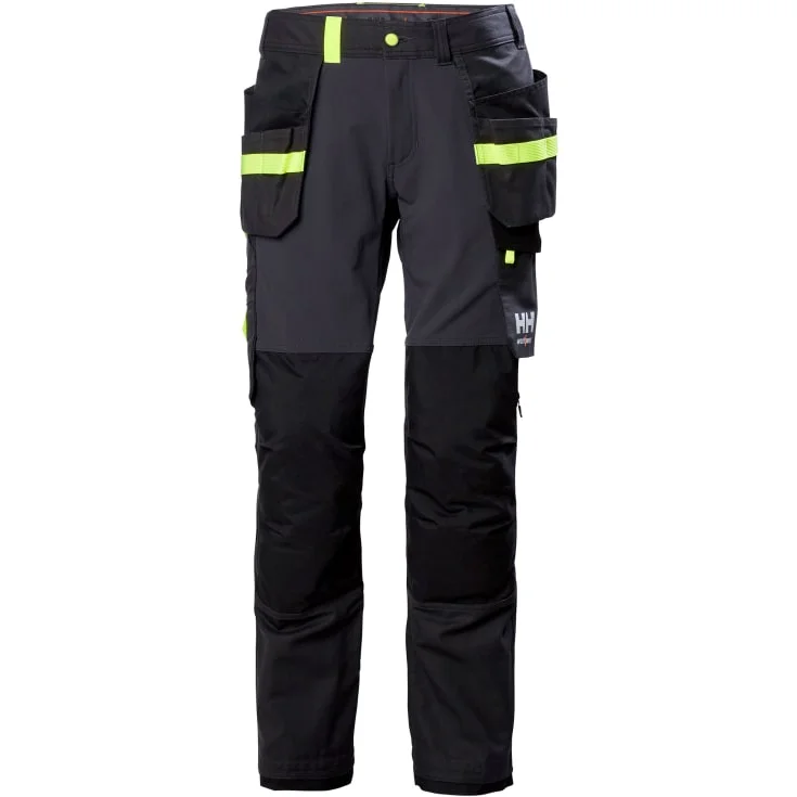 Helly Hansen Oxford arbeidsbukse med 4-veis stretch, mørkegrå/sort, str. C48 | 77405-989_C48