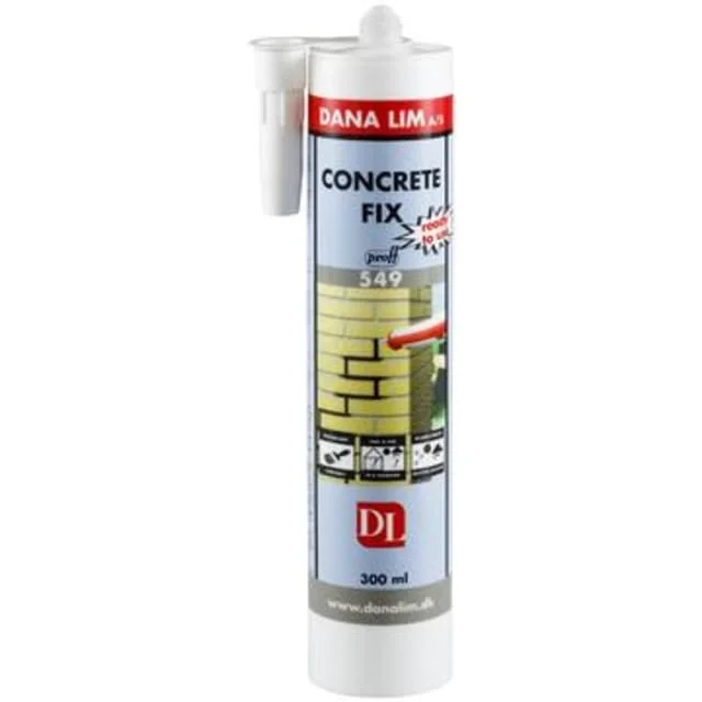 Dana Lim Concrete Fix 549 mørtel, Grå mørtelfarge, 300 ml | 54933 Dana Lim Concrete Fix 549 mørtel, Grå mørtelfarge, 300 ml | 54933