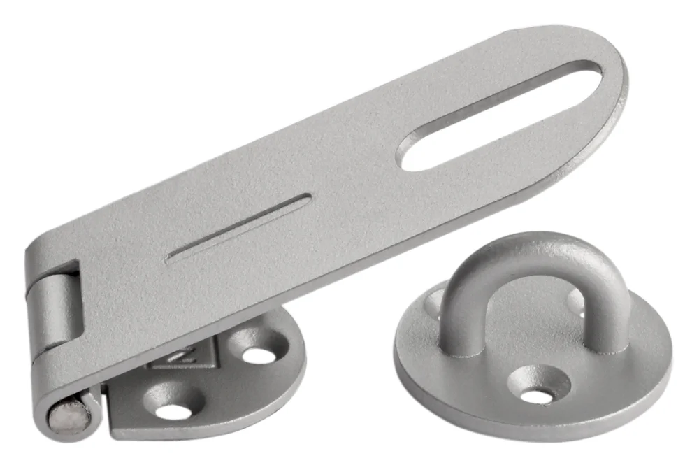 HASPE 100MM FINSTRUKTUR GRÅ MED RUSTFRI A4 TAPP v:2626839