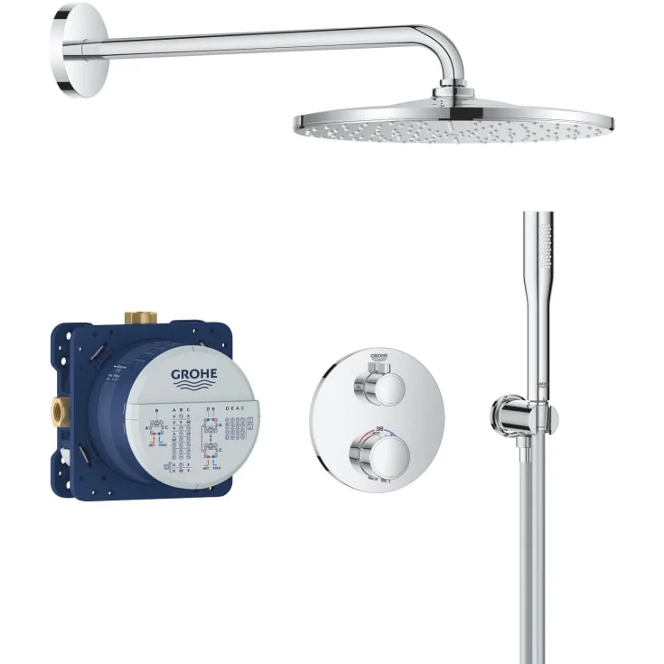 Grohe Precision dusjsett, vannbesparende, krom | 34880000