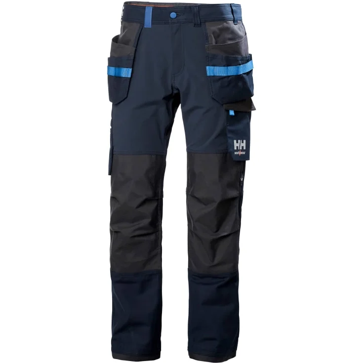 Helly Hansen Oxford arbeidsbukse med 4-veis stretch, marineblå/mørkegrå, str. C58 | 77405-599_C58