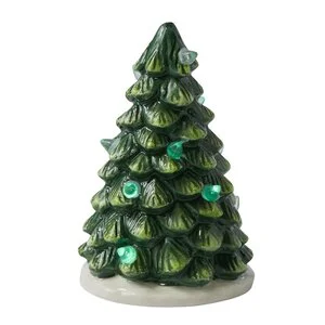Christmas Tree landsbydekor LED lykt 10x6,5 cm v:5352471