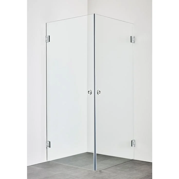 Hafa Infinity dusjhjørne, 90x90 cm, klart glass, krom profil | 1451060