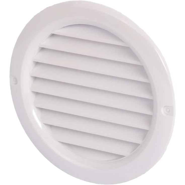 Flexit rist PR 100, med rund stuss, Ø100 mm, hvit | 400022 Flexit rist PR 100, med rund stuss, Ø100 mm, hvit | 400022