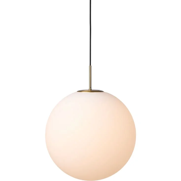 Nielsen Light Nora kafépendellampe, opal/messing, Ø40 cm | 467657