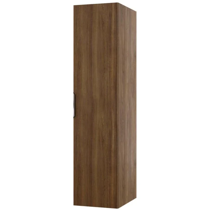 Linn Bad Selma Høyskap, innredning 1, 40x45,7x174 cm, vendbar, 1 dør, mørk eik | 161804