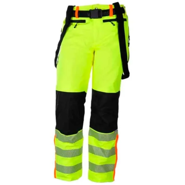 Bekken & Strøm Gjøvik allværs vinterbukse, kl.2, unisex, str. 4XL, gul/sort, HiVis | 647046 Bekken & Strøm Gjøvik allværs vinterbukse, kl.2, unisex, str. 4XL, gul/sort, HiVis | 647046