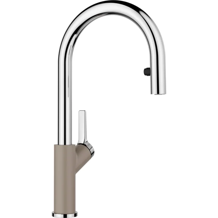 Blanco Carena-S Vario kjøkkenarmatur, uttrekkbar tut, tartufo/krom | BC-521376 Blanco Carena-S Vario kjøkkenarmatur, uttrekkbar tut, tartufo/krom | BC-521376