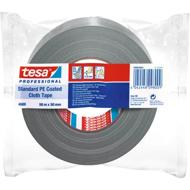 Tesa 4688 gaffateip, grå, 50 mm, 50 meter | 04688-00031-00