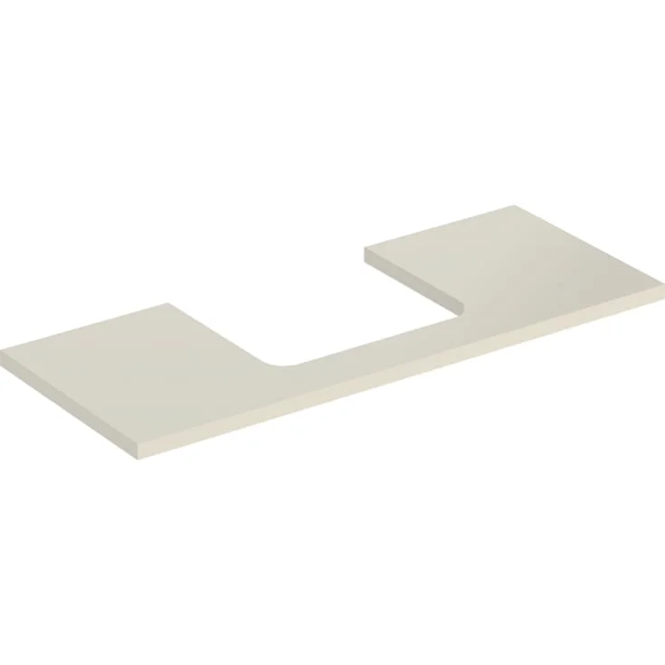 Geberit One benkeplate, 119x47,3 cm, høyglans beige | 505.285.00.4
