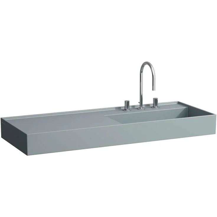 Kartell Laufen servant, 120x46 cm, høyre, matt grafitt | H8133337581111