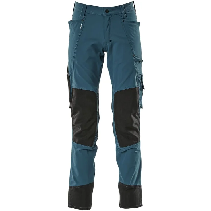 Mascot Advanced arbeidsbukser med stretch, petroleumsblå, str. 76C50 | 17179-311-44_76C50