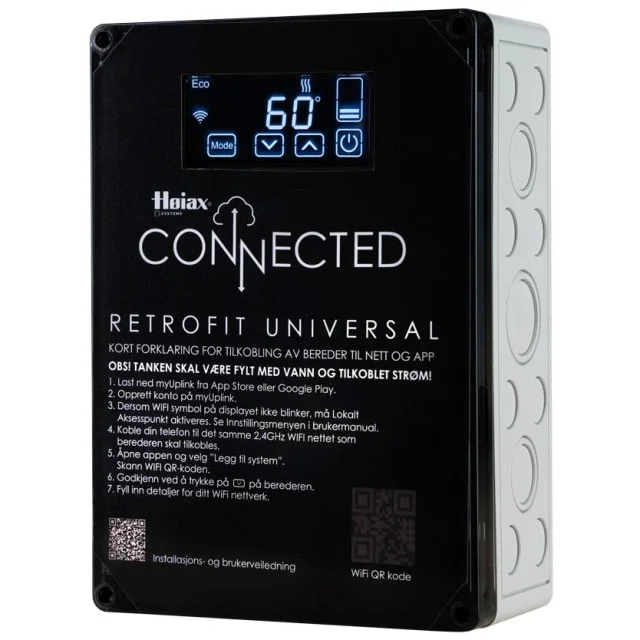 Høiax CONNECTED RetroFit Universal, med 2 kW varmeelement | 8025044 Høiax CONNECTED RetroFit Universal, med 2 kW varmeelement | 8025044