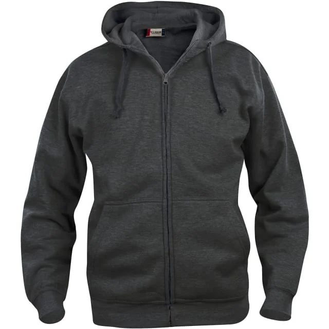 Clique Basic hettegenser med glidelås, koksgrå, str. 3XL | 021034-955_3XL