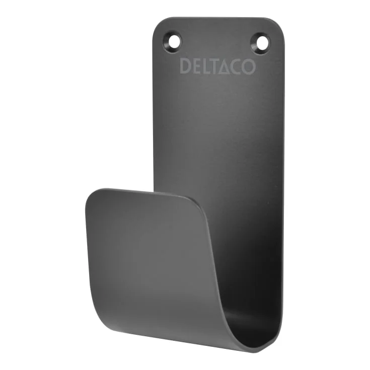 Deltaco holder til ladekabel, svart | EV-5115
