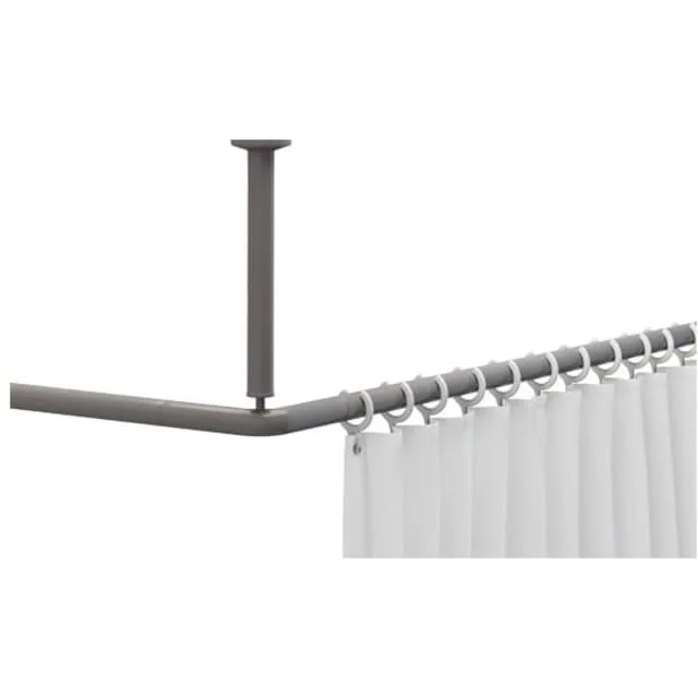 Pressalit Care badekargardinstang, 120 x 120 cm, grå | RT212112