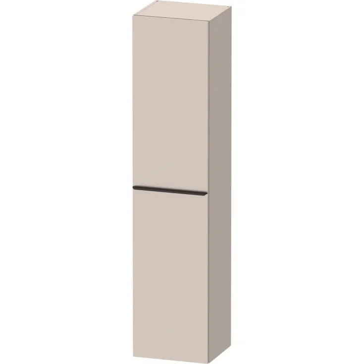 Duravit D-Neo høyskap, 40x176 cm, høyre, matt beige/sort | DE1328RBD910000