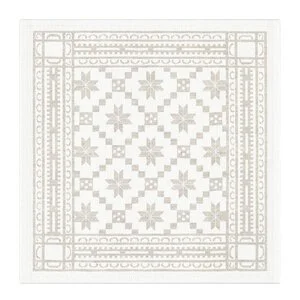 Åttebladrose serviett 35×35 beige v:4523351 Åttebladrose serviett 35×35 beige v:4523351