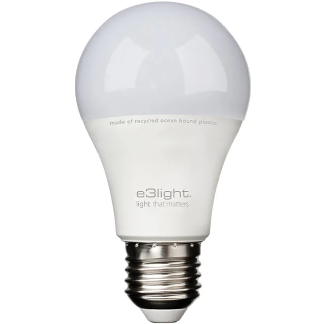 E3light Ocean Bound Plastic E27 standardpære, 2700K, 4,9W | 0103450103 E3light Ocean Bound Plastic E27 standardpære, 2700K, 4,9W | 0103450103