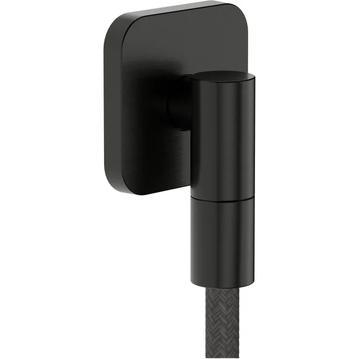 Hansgrohe FixFit Fine Q slangeuttak, børstet sort krom | 28884340 Hansgrohe FixFit Fine Q slangeuttak, børstet sort krom | 28884340