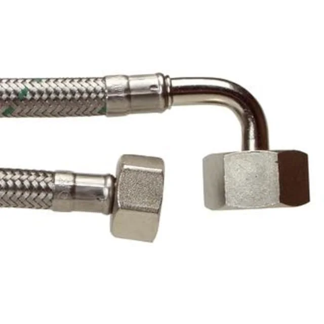 Tilslutningsslange vinkel 3/4" x 1/2" Trådflet, 2000 mm | 38806020010