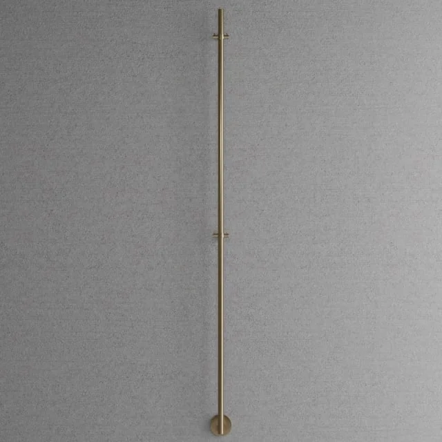 Scandtap Cozied 1 håndkletørker, el, 8,5×170 cm, børstet gull | 15504