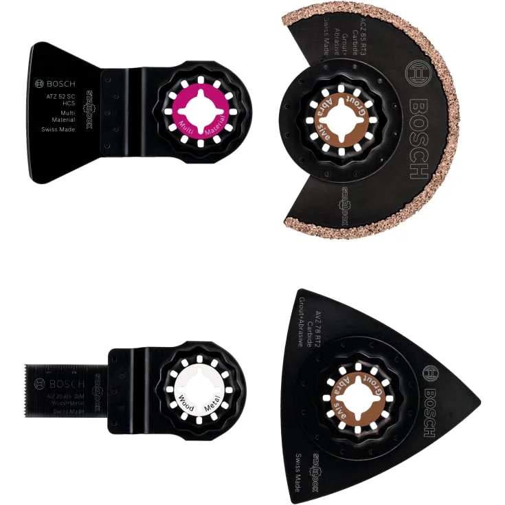 Bosch Starlock flisesett til multicutter, 4 dele | 2608661695