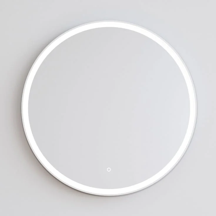 Copenhagen Bath Fanø 80 Speil, Ø80 cm, duggfritt, hvit matt/glass | 30020232 Copenhagen Bath Fanø 80 Speil, Ø80 cm, duggfritt, hvit matt/glass | 30020232