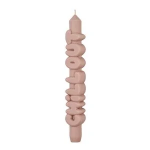 3D kronelys 23 cm CHILL OUT krem v:2373358