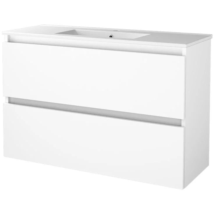 Sanibell Basicline møbelpakke, 100x39 cm, hvithøyglans | 1810006