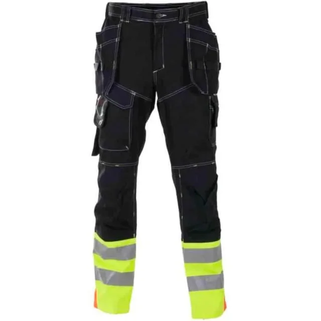 Bekken & Strøm Drevsjø håndverksbukse, HiVis kl.1, unisex, str. KB62, sort/gul | 678597 Bekken & Strøm Drevsjø håndverksbukse, HiVis kl.1, unisex, str. KB62, sort/gul | 678597
