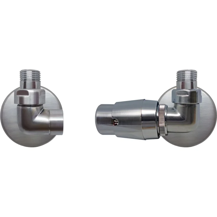 Kriss Corner ventilsett, venstre, børstet rustfrit stål | KV7150M