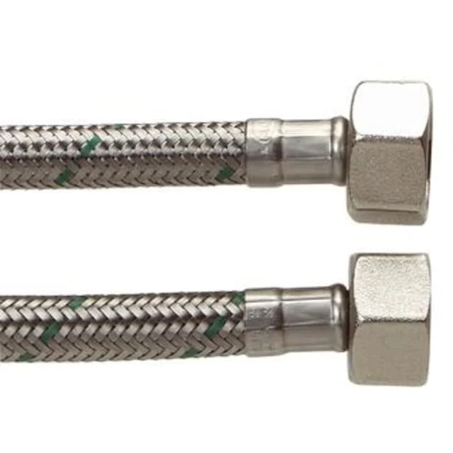 Tilkobingsslange rustfri stålflett 1/2" – 1/2" – 300 mm | 38804603013 Tilkobingsslange rustfri stålflett 1/2" – 1/2" – 300 mm | 38804603013