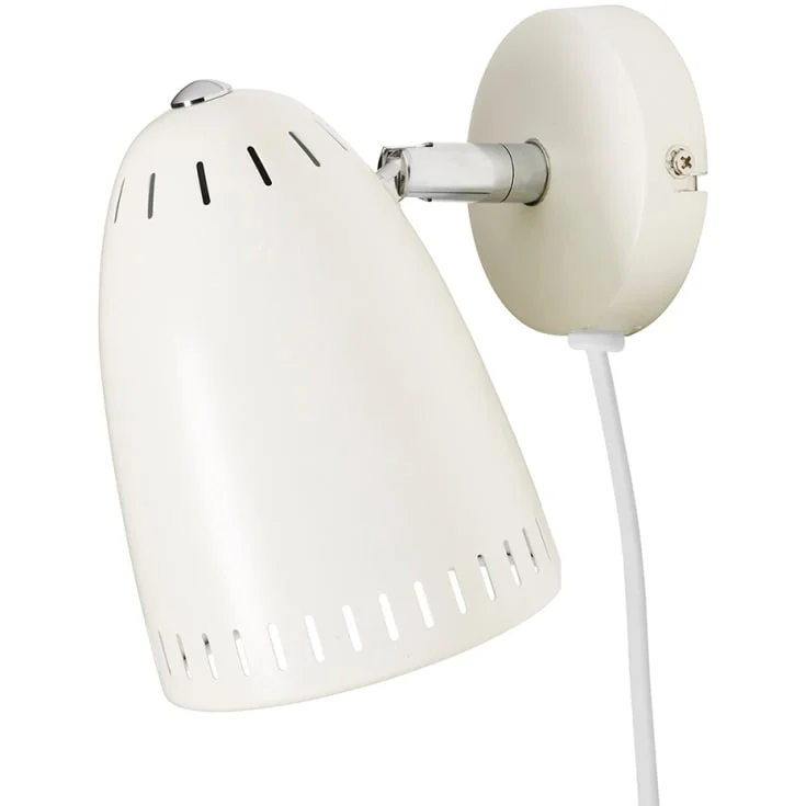 Superliving Dynamo vegglampe, kort, hvit | SL07928