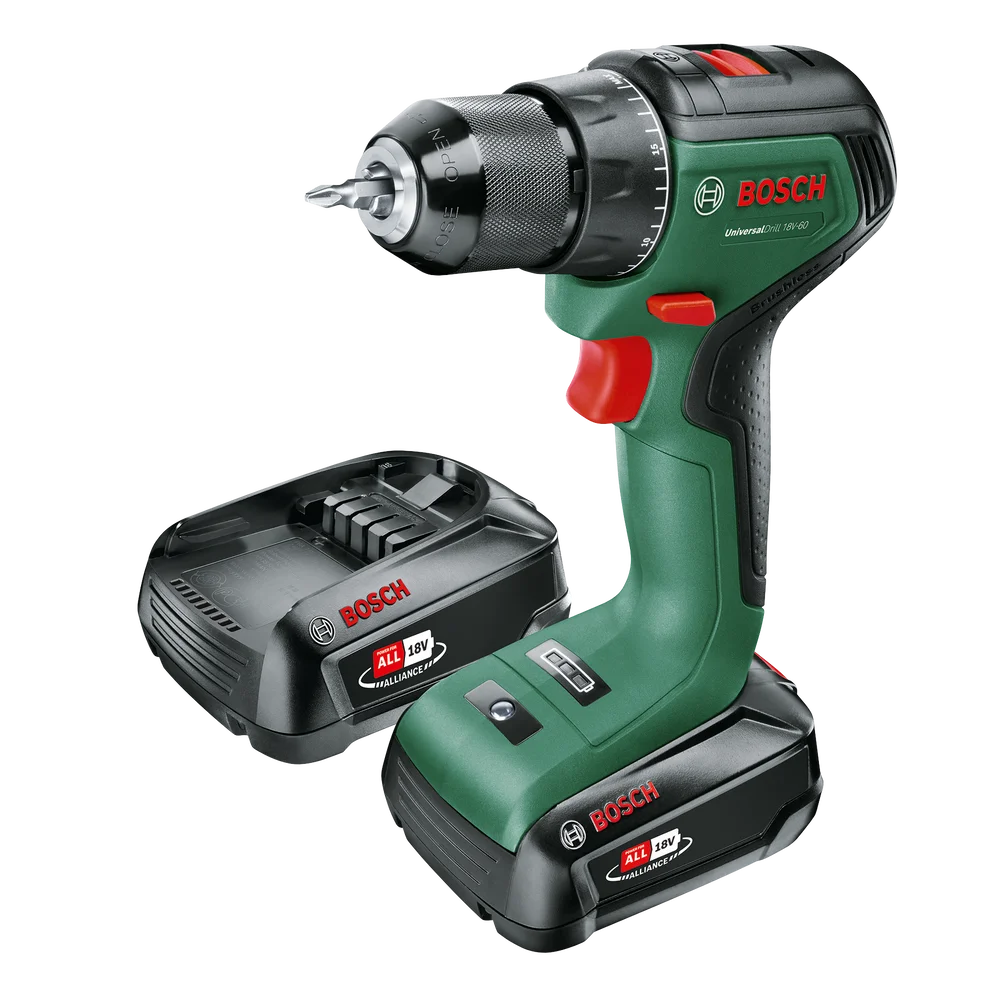 Borskrutrekker 18v-60 2x2Ah v:1306701