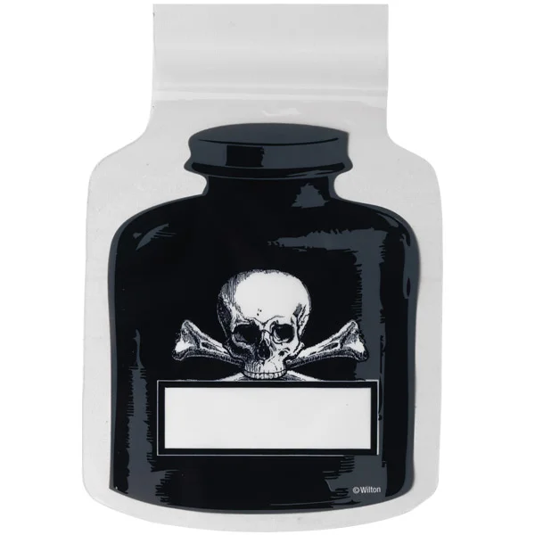 Godteposer dødningehode Halloween 15stk v:7276660