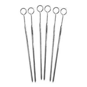 Grillspyd 25 cm 6 stk stål v:4588496 Grillspyd 25 cm 6 stk stål v:4588496