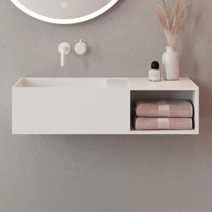 Copenhagen Bath Oslo 80 Servant, venstre, 80×40 cm, hvit matt | 40010346 Copenhagen Bath Oslo 80 Servant, venstre, 80×40 cm, hvit matt | 40010346